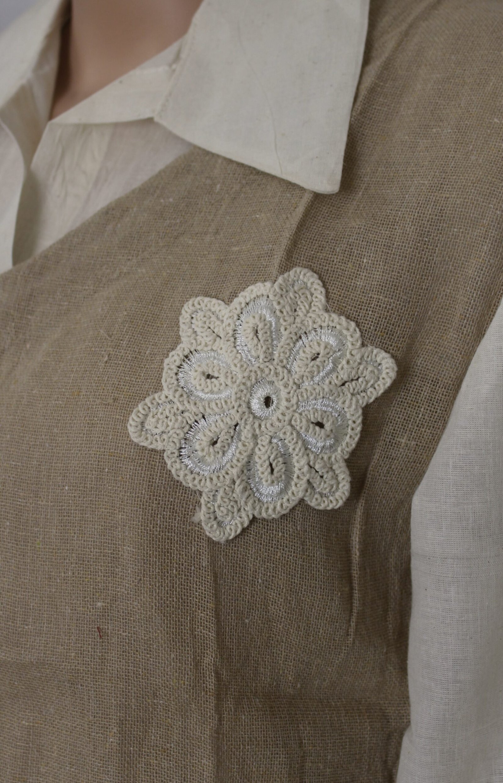 Khadi Co-Ord Set Tunic Jacket and Matching Pant with Cotton Shirt - Image 10