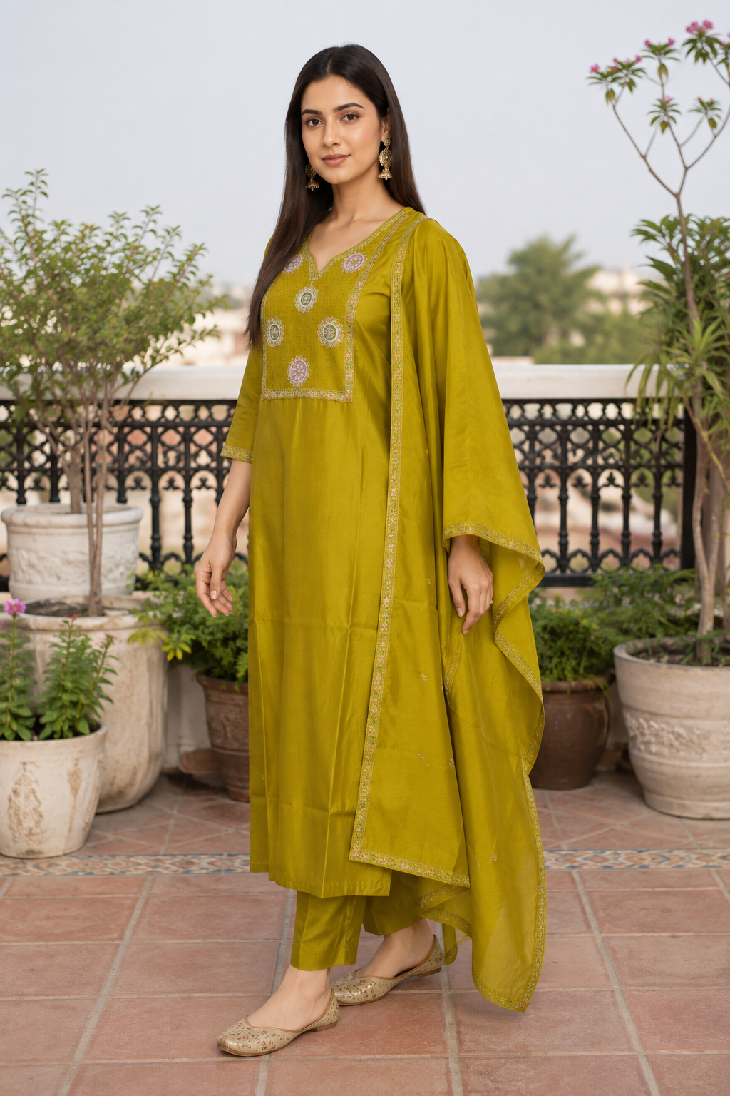 women-muslin-kurta-pant-set-with-dupatta-beaded-embroidery-sequins-work