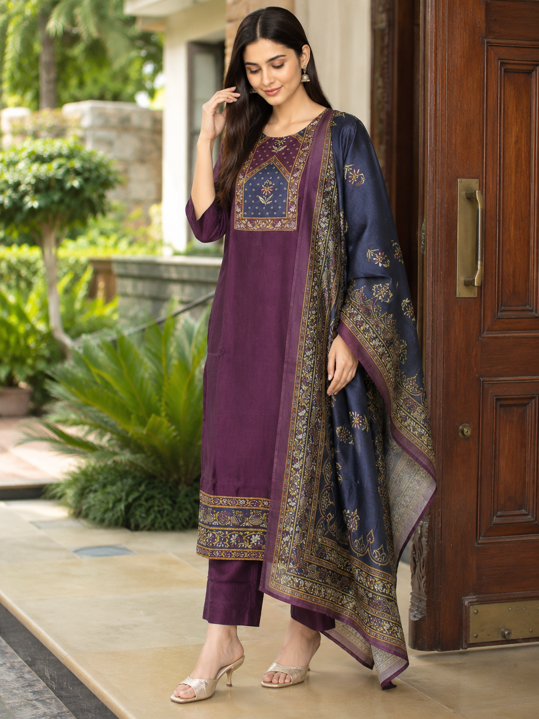 vatican-cotton-printed-purple-navy-salwar-suit-with-matching-dupatta